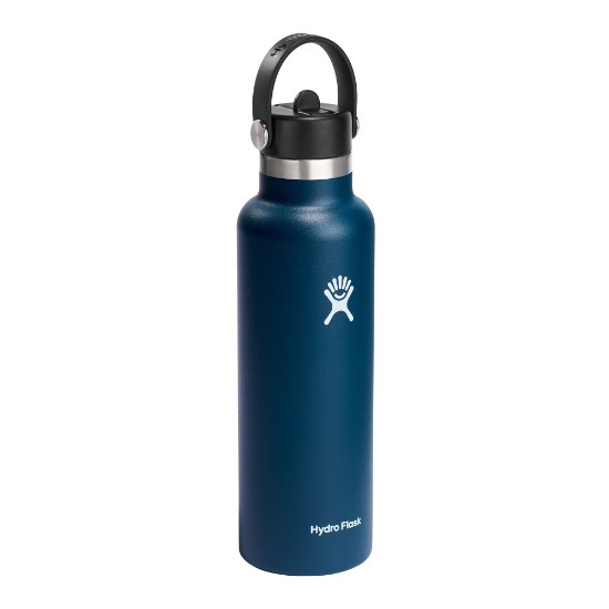 Thermal-insulating bottle, stainless steel, 620ml, "Standard Straw", Indigo - Hydro Flask