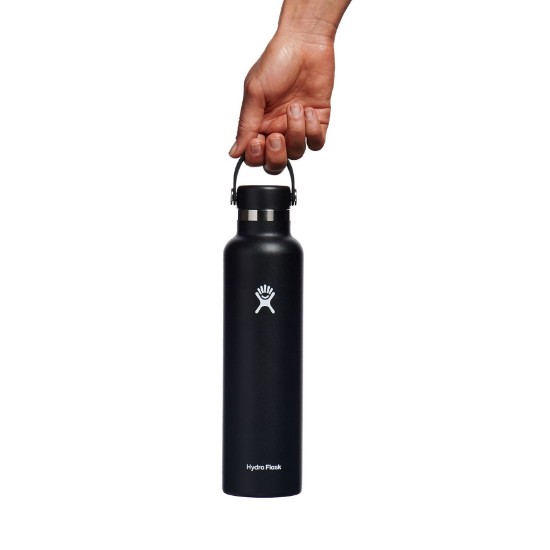 Lämpöä eristävä pullo, ruostumaton teräs, 710ml, "Standard", Black - Hydro Flask