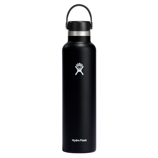 Hőszigetelő palack, rozsdamentes acél, 710ml, "Standard", Black - Hydro Flask