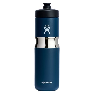 Športna termoizolacijska steklenica, nerjaveče jeklo, 590 ml, "Wide Mouth", Indigo - Hydro Flask