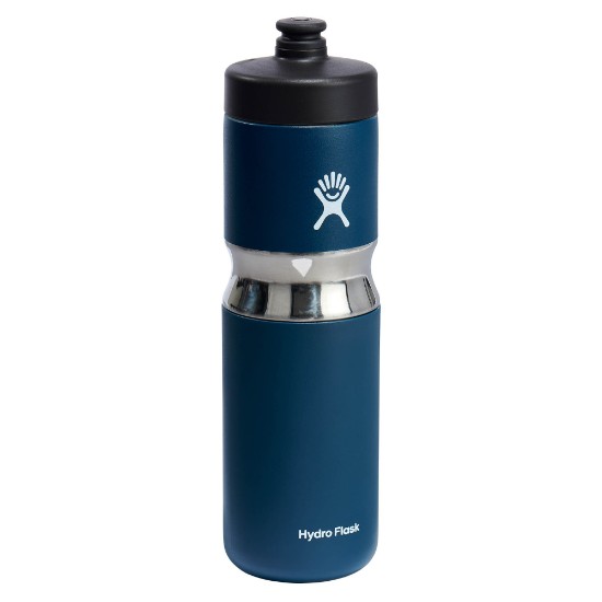 Sport thermal-insulating bottle, stainless steel, 590ml, "Wide Mouth", Indigo - Hydro Flask