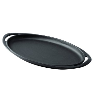 Oval tray, cast iron, 23 × 40 cm - LAVA