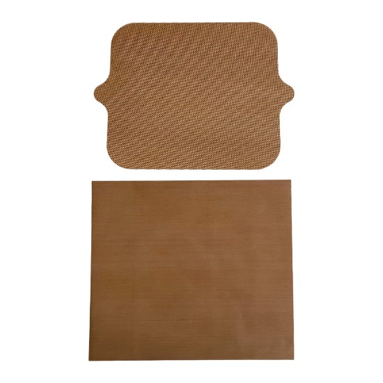 Set mit 2 rechteckigen Schutzfolien für AirFryer-Ofen, Glasfaser – NoStik