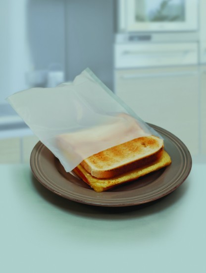 4 daugkartinio naudojimo maišelių rinkinys skrebučiui ir panini, teflonas - NoStik