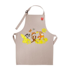 Children's kitchen apron, cotton, 60 × 45 cm, Grey - Zwilling