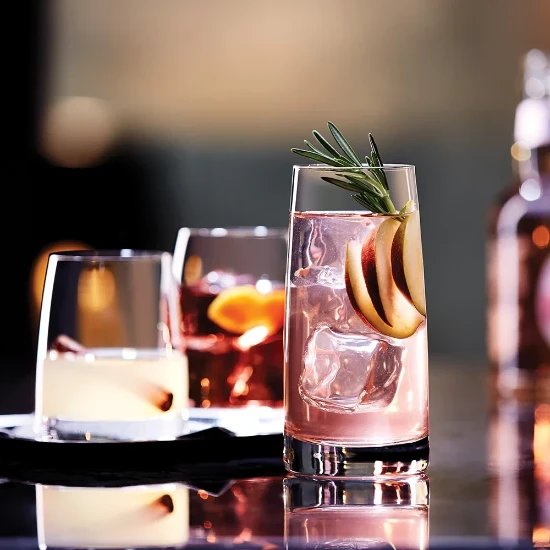 6 Campari-cocktaillasin setti, valmistettu kiteisestä lasista, 360 ml, "Experience" - Stölzle