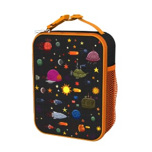 Kids' lunch backpack, 26.5 × 19.5 cm, Spaceships - Ion8