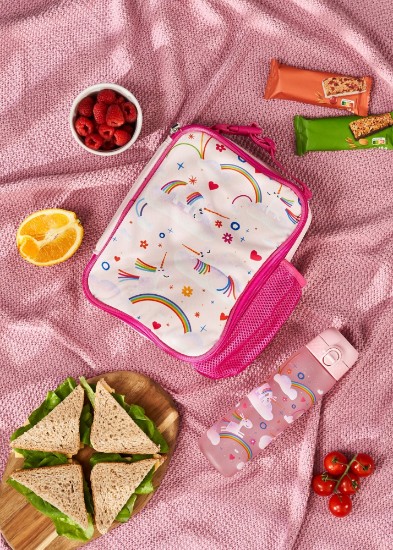 Toplinski izolacijska torba za ručak, 26,5 × 19,5 cm, Unicorn Rainbows - Ion8