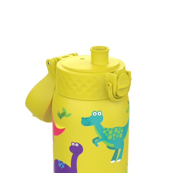 Çocuklar için su şişesi, paslanmaz çelik, 320 ml, Dinosaurs - Ion8
