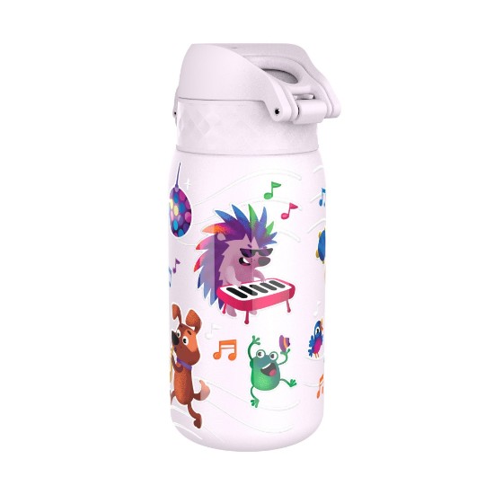 Wasserflasche für Kinder, Edelstahl, 400 ml Animal Band – Ion8