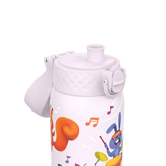 Бутилка за вода за деца, неръждаема стомана, 400 мл Animal Band - Ion8