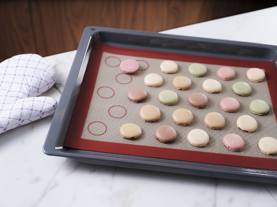 Backmatte für Macarons, Silikon, 30 × 40 cm – NoStik