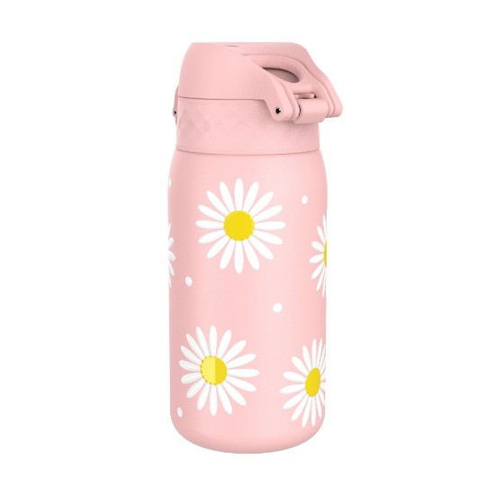 Water bottle for children, stainless steel, 400 ml, Daisies - Ion8