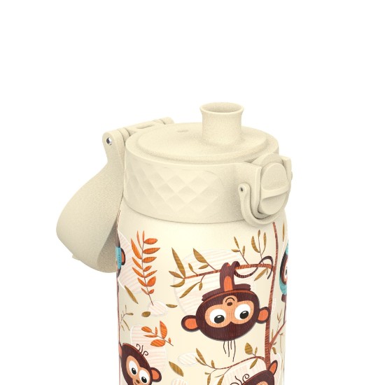 Water bottle for children, stainless steel, 400 ml, Monkeys - Ion8