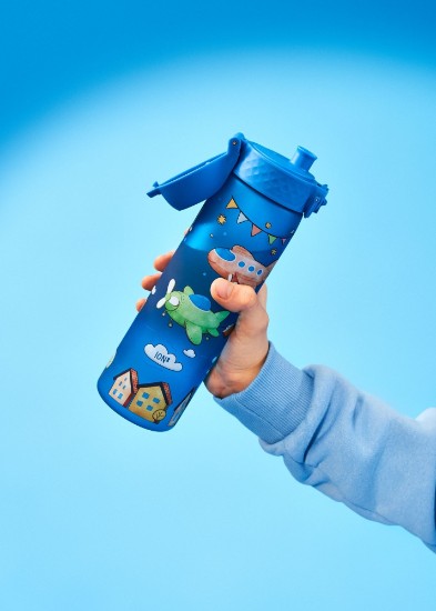 "Slim" флаша за воду за децу, recyclon™, 500 мл, Airplanes - Ion8