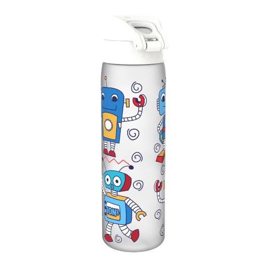 "Slim" vandflaske til børn, recyclon™, 500 ml, Robots - Ion8