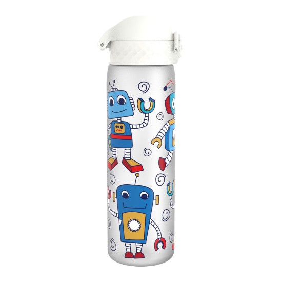 "Slim" vannflaske for barn, recyclon™, 500 ml, Robots - Ion8