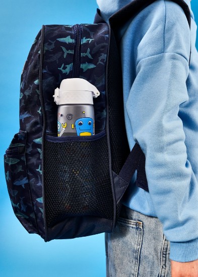 "Slim" vannflaske for barn, recyclon™, 500 ml, Robots - Ion8