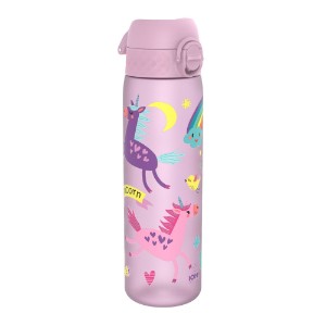 "Slim" fľaša na vodu pre deti, recyclon™, 500 ml, Unicorns - Ion8