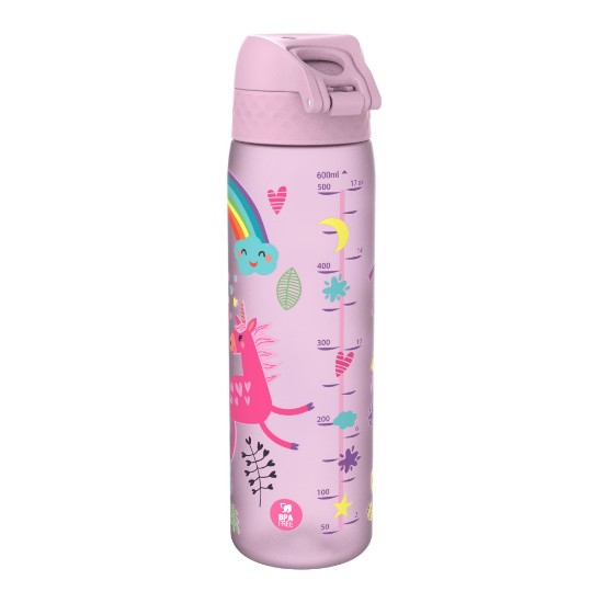 "Slim" vattenflaska för barn, recyclon™, 500 ml, Unicorns - Ion8