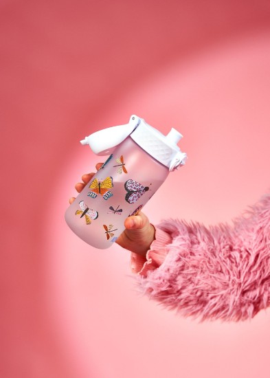 Water bottle for children, recyclon™, 350 ml, Butterflies - Ion8