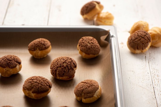 Baking sheet, reusable, fibreglass, 40 × 33 cm, Brown - NoStik