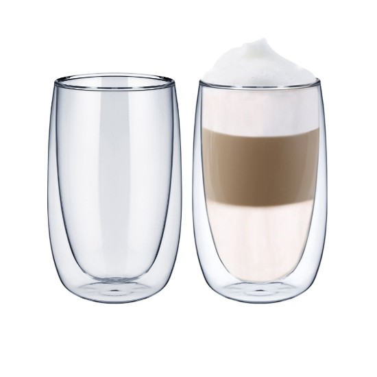 2 adet çift cidarlı latte macchiato bardak seti, 400 ml - Westmark