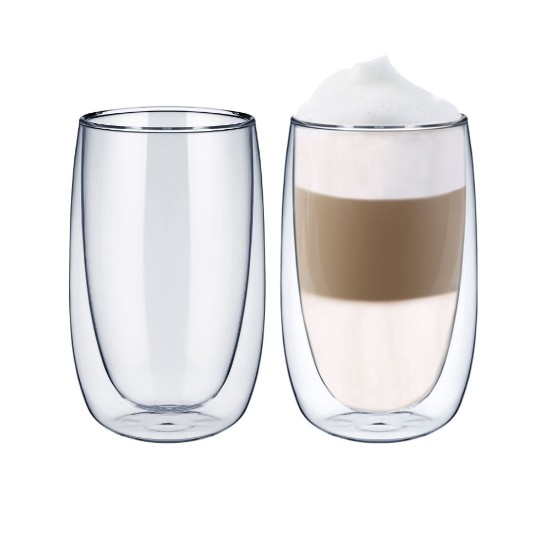 Sada 2 dvoustěnných sklenic na latte macchiato, 400 ml - Westmark