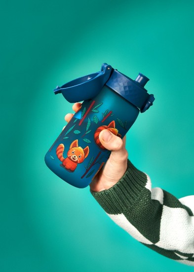Butelka na wodę dla dzieci, Recyclon™, 350 ml, Red Pandas - Ion8