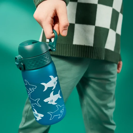 Бутылка для воды детская, recyclon™, 350 мл, Shark - Ion8