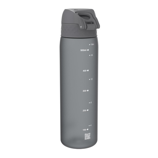 "Slim" флаша за воду, рециклон™, 500 мл, сива - Ion8