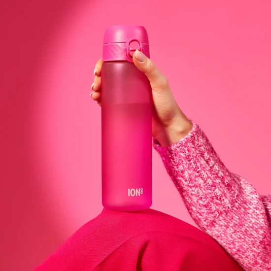 "Slim" μπουκάλι νερού, recyclon™, 500 ml, Pink - Ion8