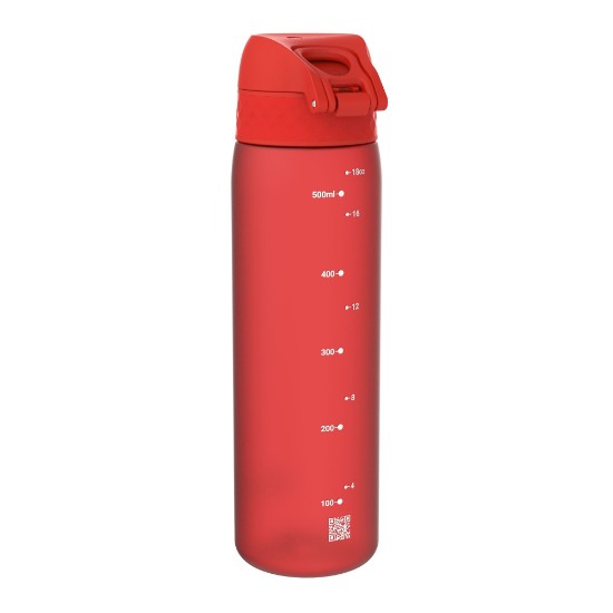 "Slim" vandflaske, recyclon™, 500 ml, Rød - Ion8