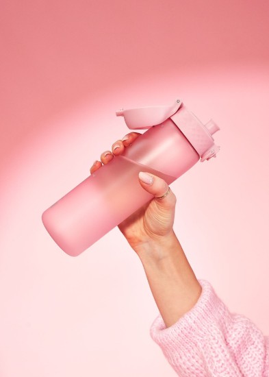 "Slim" water bottle, recyclon™, 500 ml Rose Quartz - Ion8