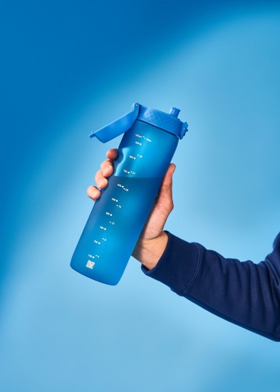 Fľaša na vodu, recyclon™, 1 l, modrá - Ion8