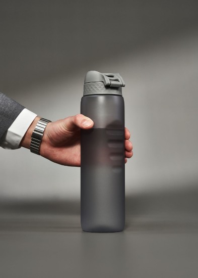 Water bottle, recyclon™, 1 L, Grey - Ion8