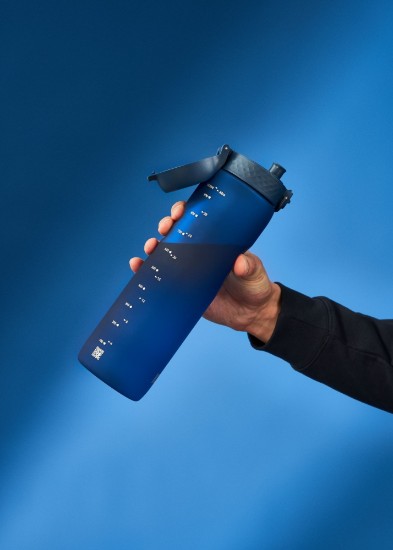 Steklenica za vodo, recyclon™, 1 L Navy - Ion8