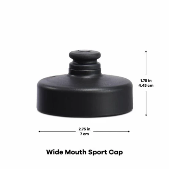 Čep za termoizolacijsku bocu, plastični, "Sport Wide", Black - Hydro Flask