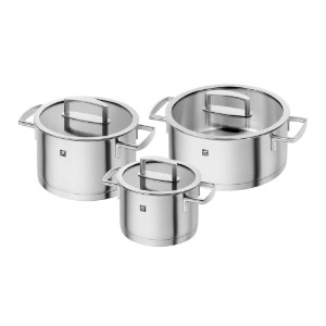 6-piece stainless steel stockpot set, "Vitality" - Zwilling