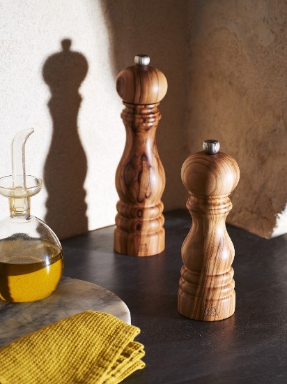 Salt grinder, 18 cm, 'Paris', 'Olive' - Peugeot