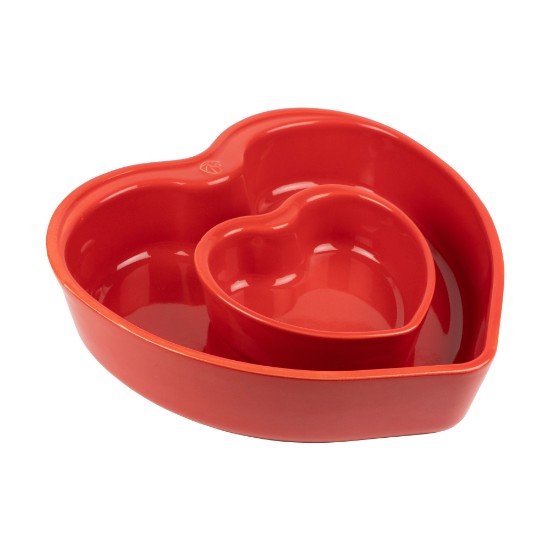 Fuente para horno en forma de corazón, cerámica, 26 cm/1,7 L, "Appolia" - Peugeot