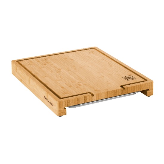 Bambu kesme tahtası, toplama tepsili, 39 x 30 cm, "BBQ+" - Zwilling