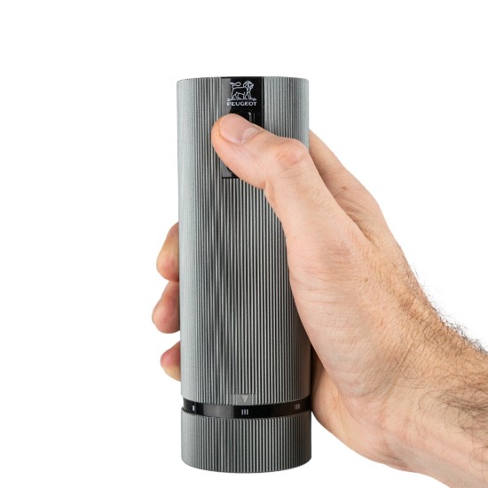 Electric pepper grinder, 15 cm, 'Line', 'Carbon' - Peugeot