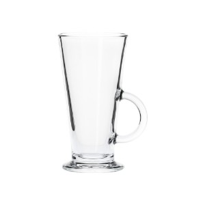 Latte cup, made from glass, 280 ml, "Conic" - Borgonovo
