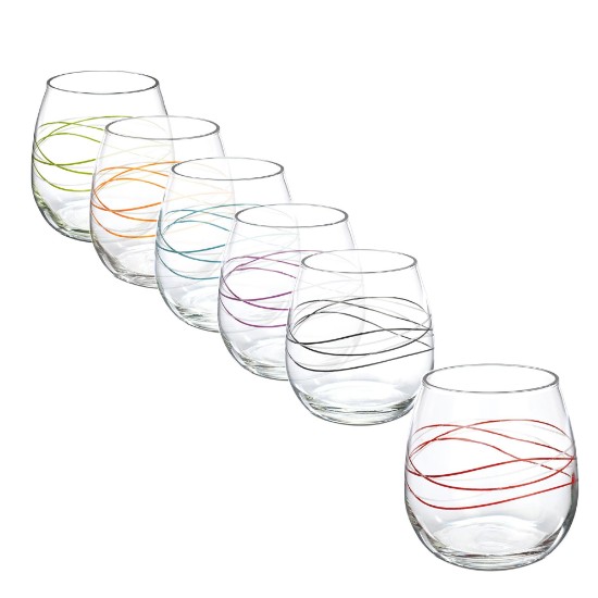 Sæt med 6 vandglas, lavet af glas, 520 ml "Ducale Stemless" - Decover