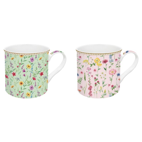 2 puodelių rinkinys, porcelianas, 300 ml, "Meadow Flowers" - Nuova R2S