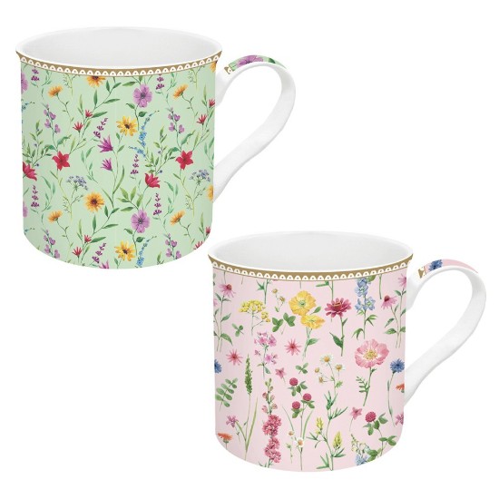 2 puodelių rinkinys, porcelianas, 300 ml, "Meadow Flowers" - Nuova R2S