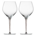 Set di 2 bicchieri da vino Borgogna, vetro cristallino, 646 ml, "Melan