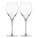 Set di 2 bicchieri da vino rosso, bicchiere cristallino, 480 ml, Eggpl