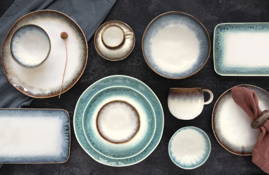 Soup bowl, porcelain, 19 cm, blue, "Nuances" - Nuova R2S